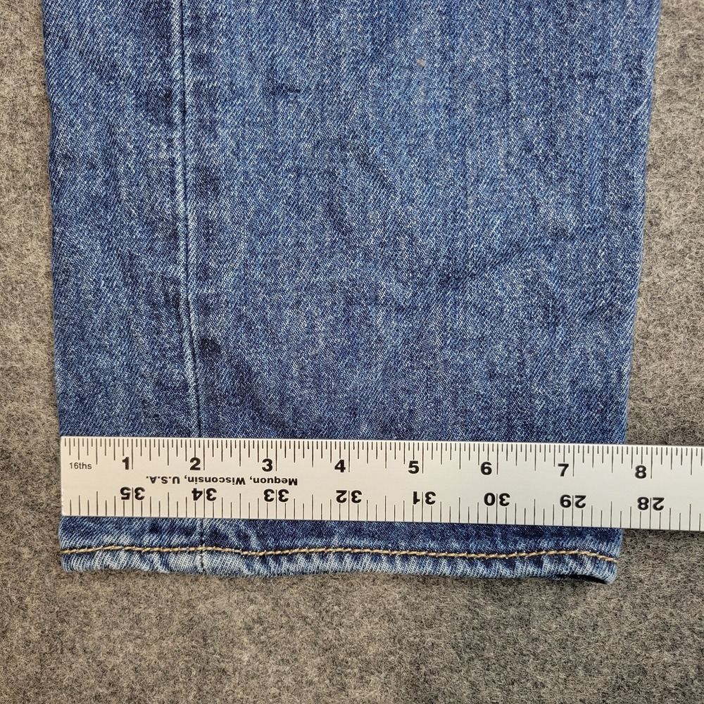 Levis 501 Jeans Mens 31x34 Blue Denim Red Tab Americana Straight Leg Button Fly - Picture 10 of 14